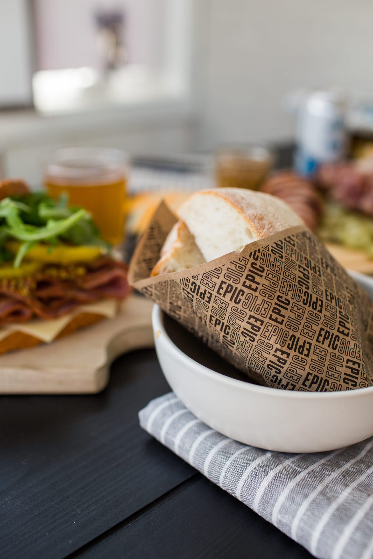 Epic Curing, board and bread.
